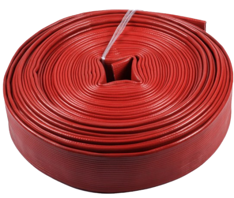 4 Inch x 100 Meter Flat Hose – Red Delivery Pipe