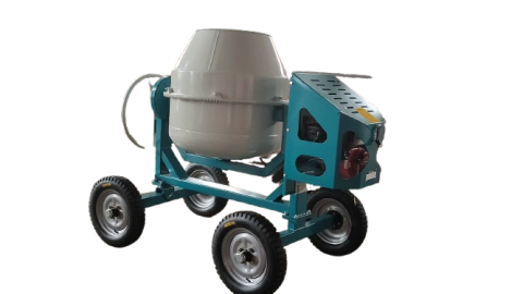 JF100 Concrete Mixer – 400L Capacity, 4-Wheel with 6HP Diesel Engine | Heavy-Duty Construction Mixer Kenya